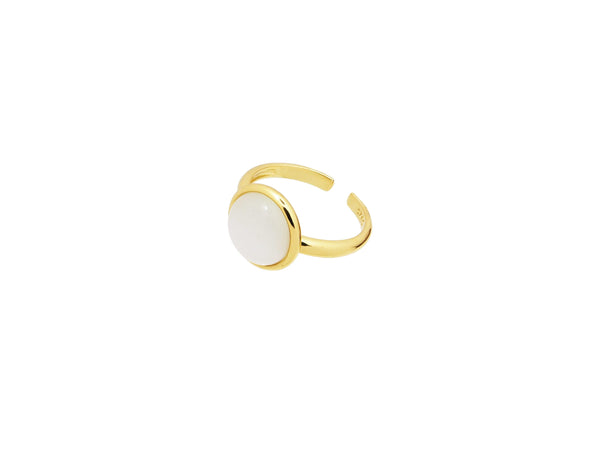 18k Gold Vermeil Large Moonstone Ring - Brink and Forbes