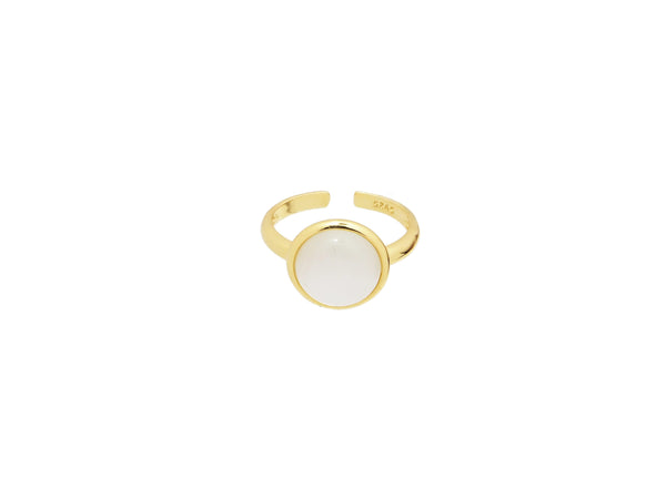 18k Gold Vermeil Large Moonstone Ring - Brink and Forbes