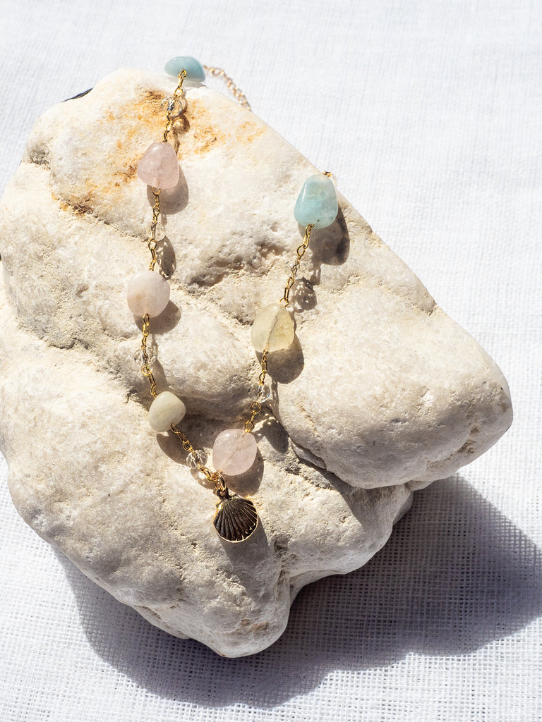 18K Gold Vermeil River Stone Necklace - Brink and Forbes