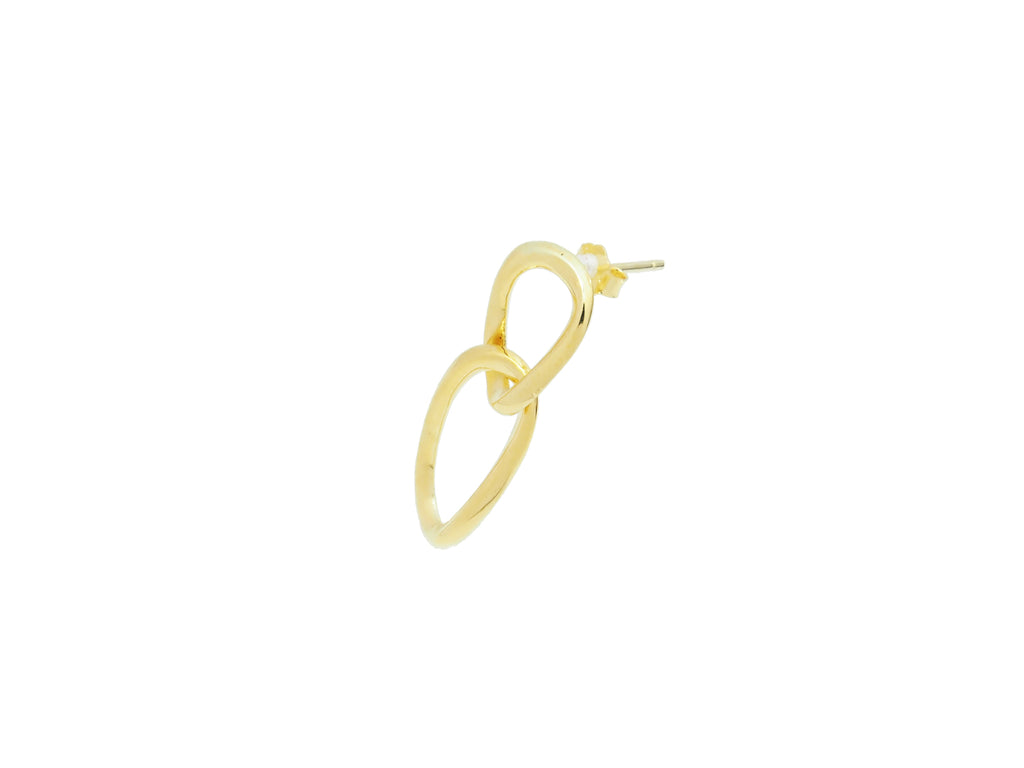 18k Gold Vermeil Link Hoop Earrings - Brink and Forbes