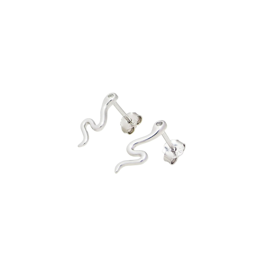 Delicate Snake Stud Earrings - Brink and Forbes