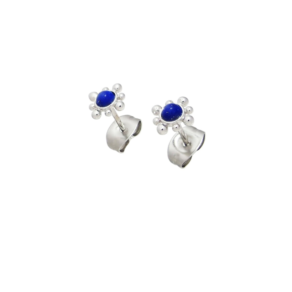 Blue Stone Stud Earrings - Brink and Forbes