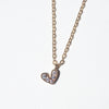 18K Gold Filled Clear Heart Pendant - Brink and Forbes