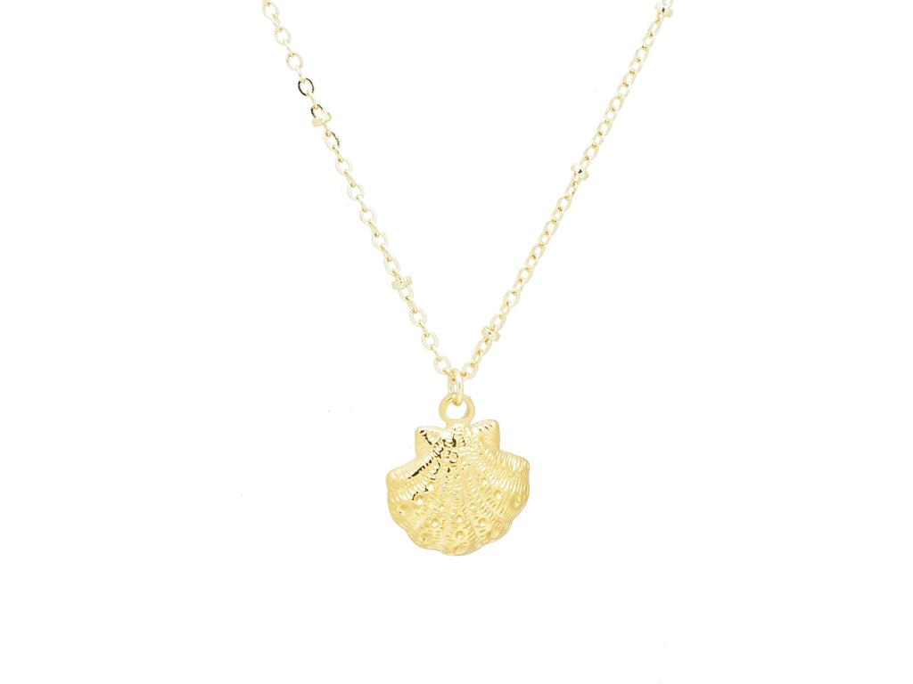 18k Gold Filled Textured Shell Pendant - Brink and Forbes
