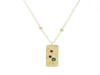 18k Gold Filled Tableau with Coloured CZ Stones - Brink and Forbes