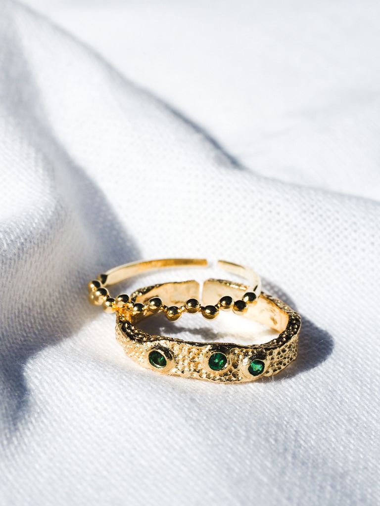 18k Gold Vermeil Small Bubbles Ring - Brink and Forbes