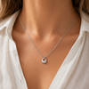 Solace pendant necklace in gold PVD plated stainless steel on snake chain