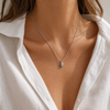 pearl shell pendant necklace stainless steel waterproof everyday jewellery gold pvd option