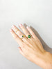 18K Vermeil Organic Green CZ Ring - Brink and Forbes