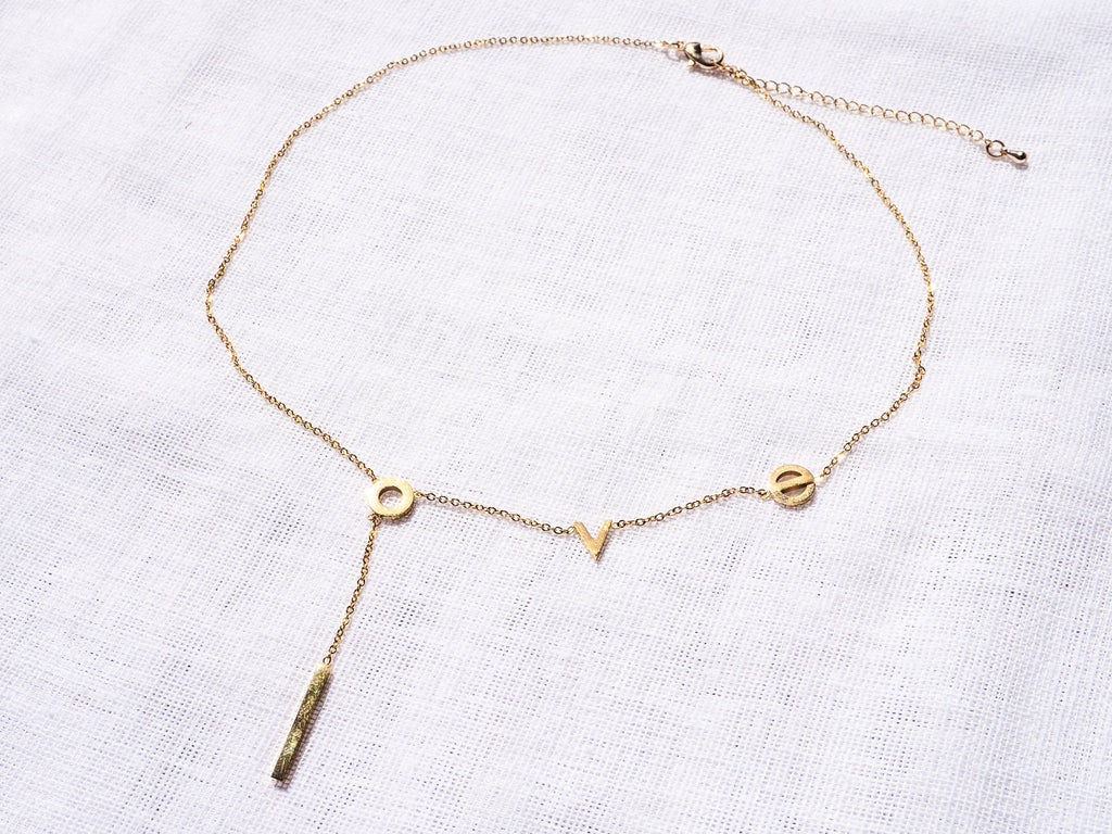 18K Gold Vermeil Love Necklace - Brink and Forbes