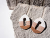 Textured Hoop Studs - Brink and Forbes