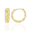 18k Gold Vermeil Chain Huggies - Brink and Forbes