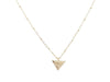 18K Gold Filled Triangle Evil Eye Pendant - Brink and Forbes