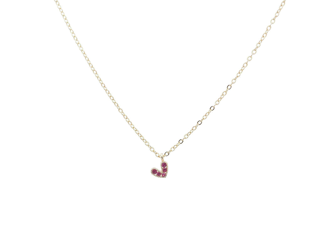 18K Gold Filled Purple Heart Pendant - Brink and Forbes