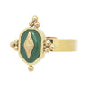 18K Vermeil Green Vintage Signet Ring - Brink and Forbes