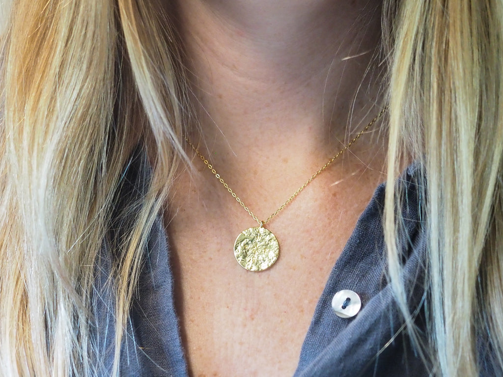 18K Gold Vermeil World Map and Compass Pendant - Brink and Forbes