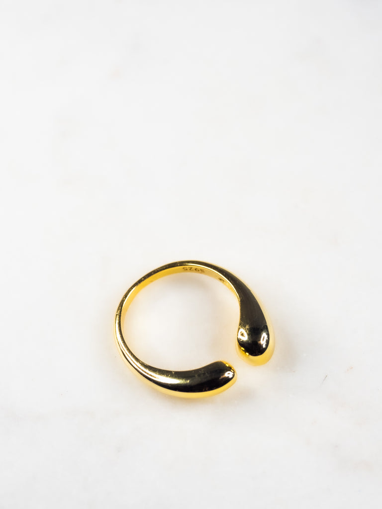 18K Vermeil Offset Bubble Ring - Brink and Forbes