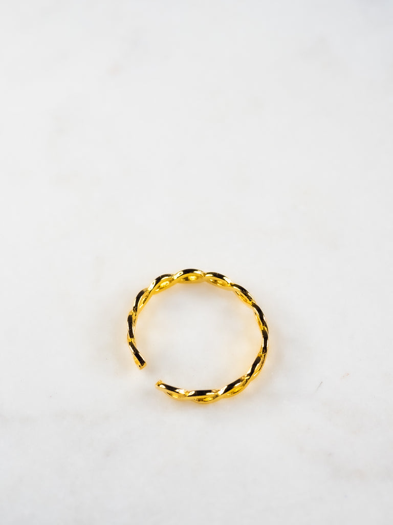 18K Vermeil Small Chain Ring - Brink and Forbes