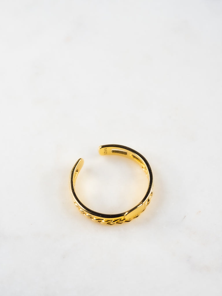 18K Vermeil Layered Chain Ring - Brink and Forbes