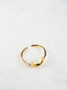 18K Vermeil Delicate Stackable Crescent Moon Ring - Brink and Forbes