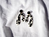 Cow Print Horseshoe Dangle Earrings - Brink and Forbes