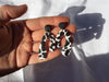 Cow Print Horseshoe Dangle Earrings - Brink and Forbes