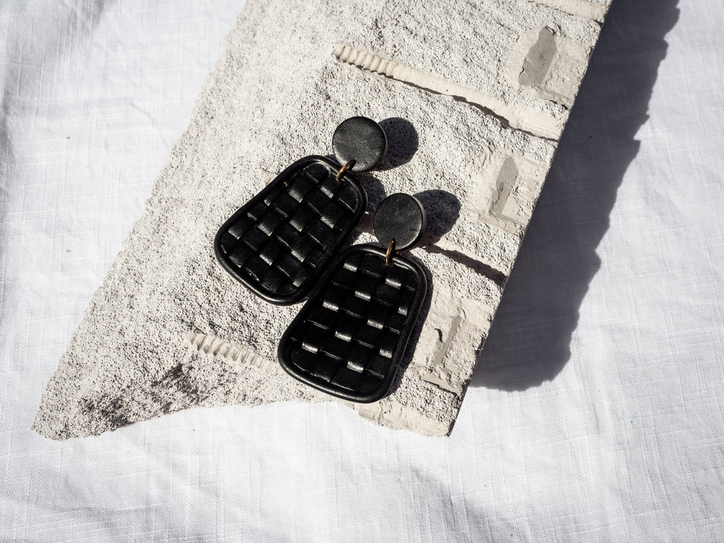 The Rattan Earrings - Brink and Forbes