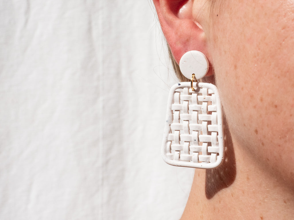 The Rattan Earrings - Brink and Forbes