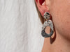 The Grey and Peach Textured Dangles - Brink and Forbes
