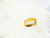 18K Vermeil Minimalist Hammered Band Ring - Brink and Forbes