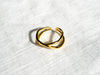 18K Vermeil Cross Wrapped Ring - Brink and Forbes
