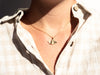 18K Gold Pendant Necklace - Ginkgo Leaf pendant - Brink and Forbes