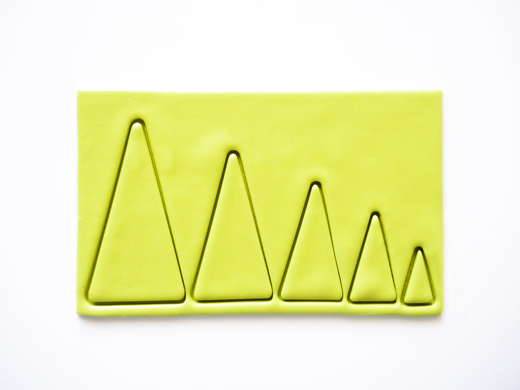 Long Triangle Polymer Clay Cutter - Brink and Forbes