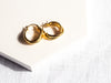 18k Gold Plated Twisted Hoops - Brink and Forbes