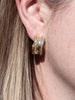 18k Gold Plated Textured Hoop Earrings - Brink and Forbes