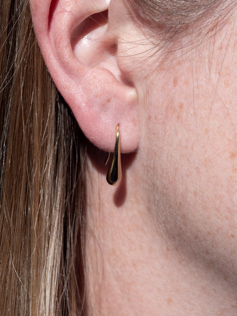 18k Gold Plated Minimal Waterdrop Earrings - Brink and Forbes