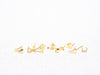 18k Gold Vermeil Tiny Stud Earrings - Brink and Forbes