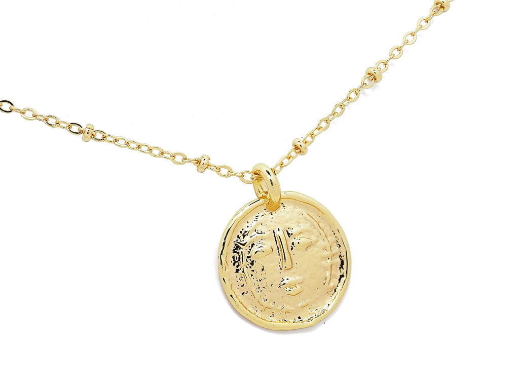 18k Gold Filled Moon Face Necklace - Brink and Forbes