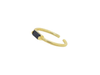 18K Gold Vermeil Black CZ Rectangle Ring - Brink and Forbes