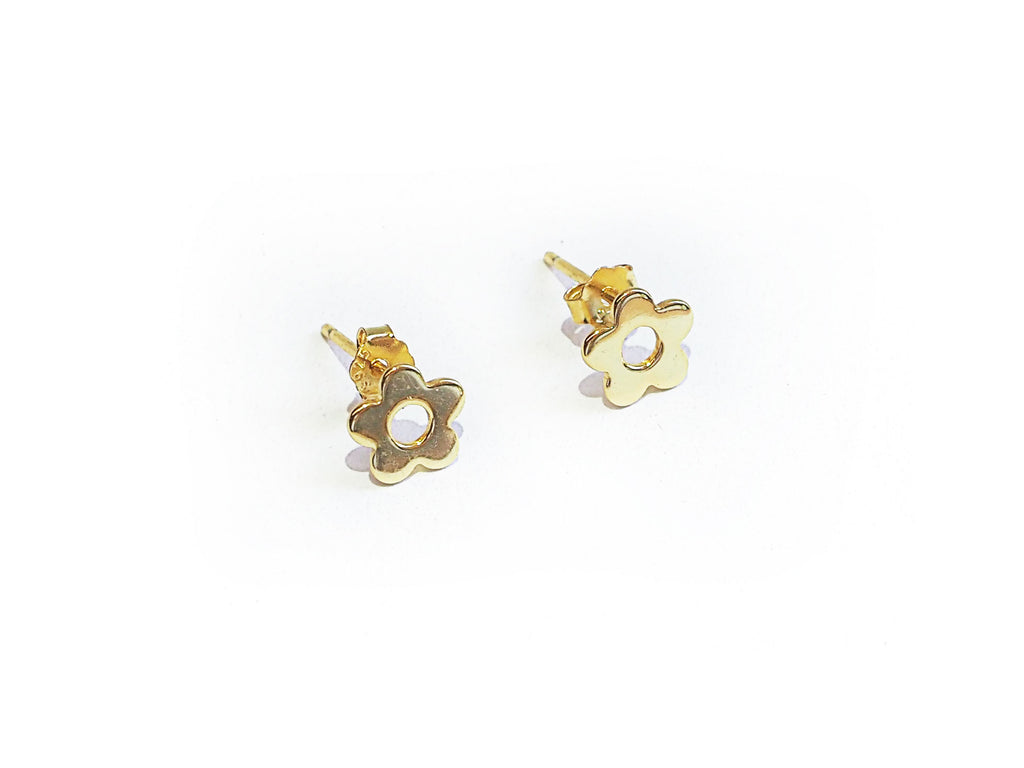 18k Gold Vermeil Mod Flower Stud Earrings - Brink and Forbes